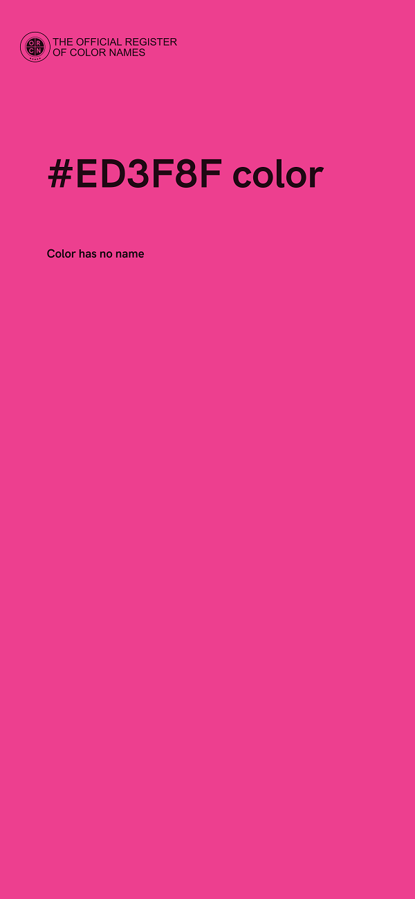 #ED3F8F color image