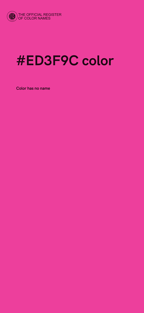 #ED3F9C color image