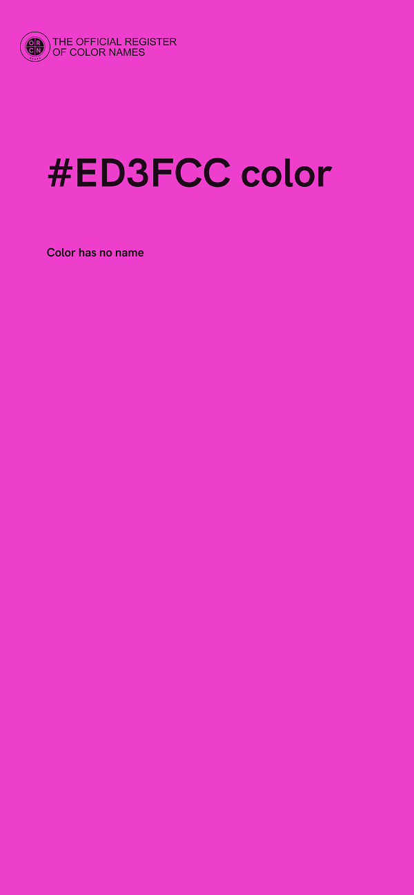 #ED3FCC color image