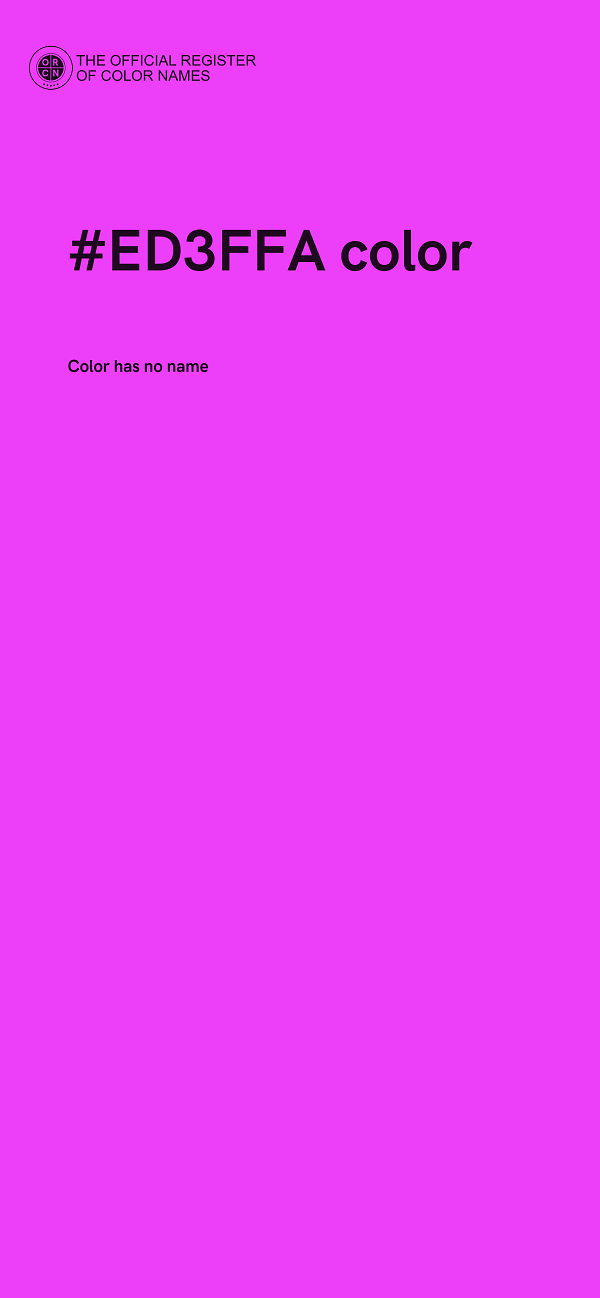 #ED3FFA color image