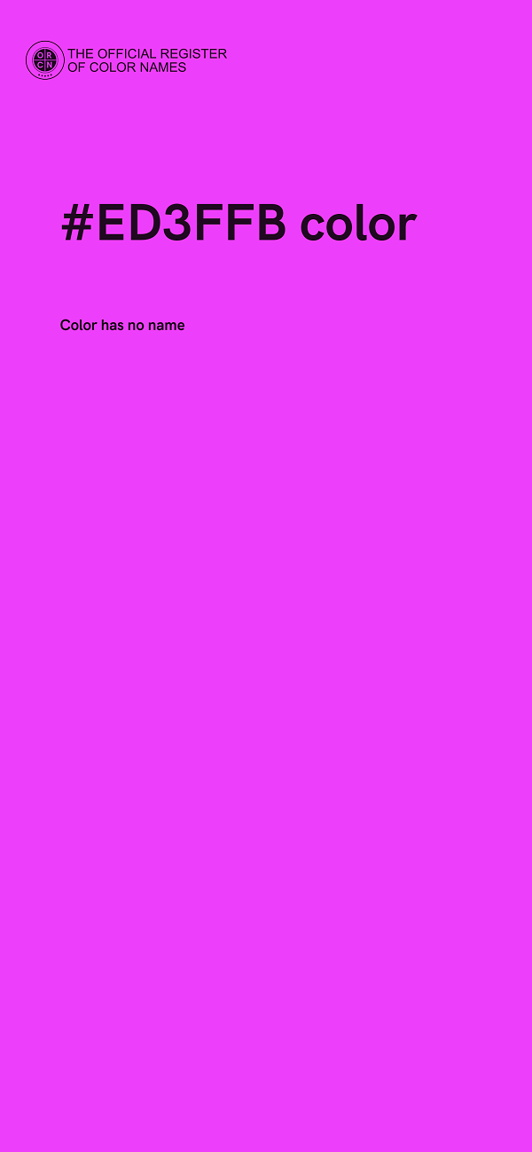 #ED3FFB color image