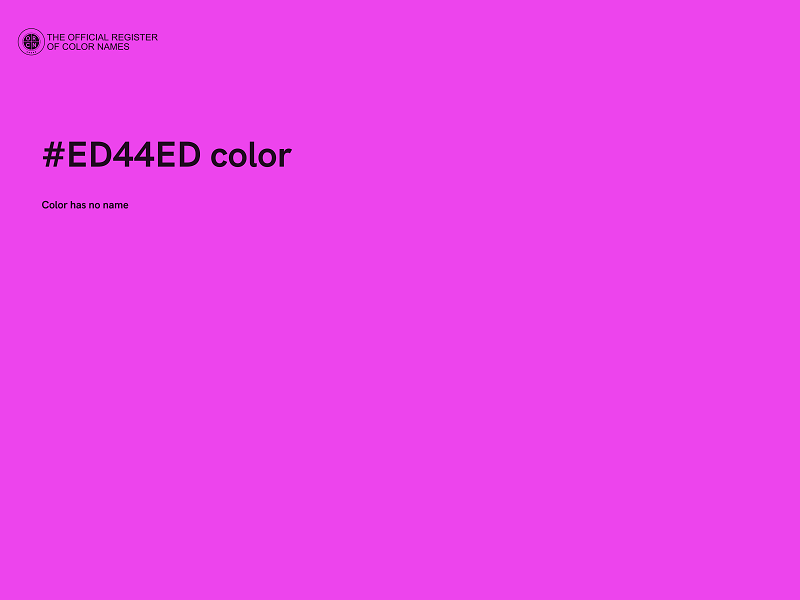 #ED44ED color image