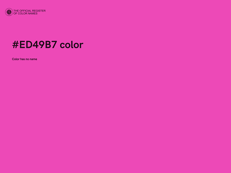 #ED49B7 color image