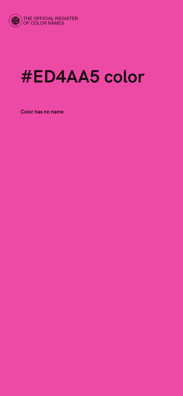 #ED4AA5 color image
