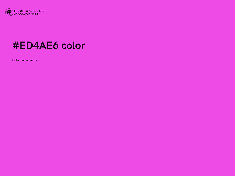 #ED4AE6 color image