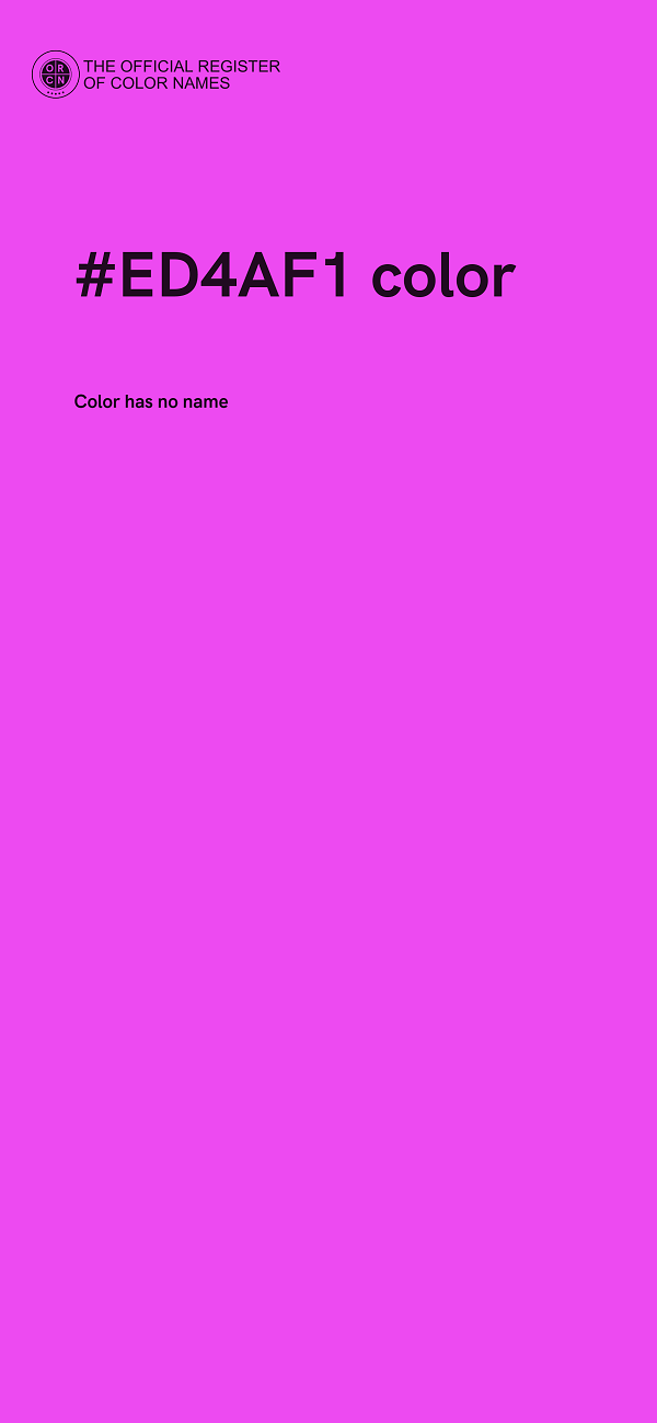 #ED4AF1 color image