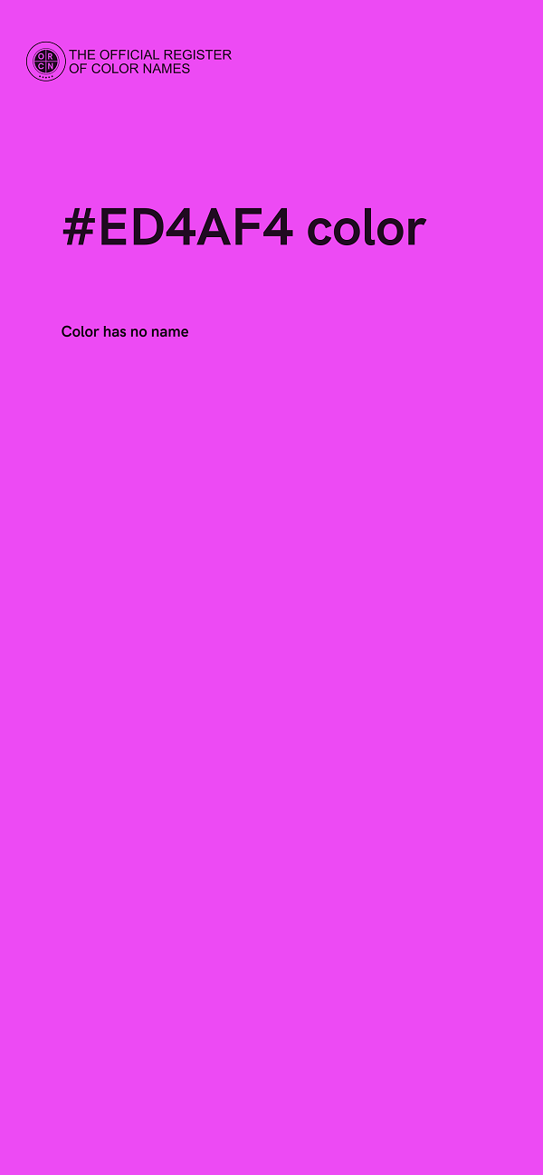 #ED4AF4 color image