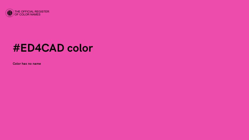 #ED4CAD color image