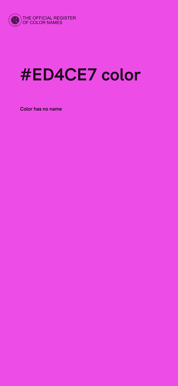 #ED4CE7 color image
