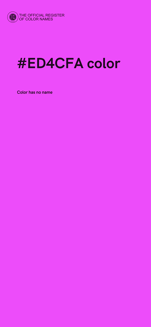 #ED4CFA color image