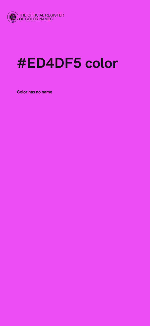 #ED4DF5 color image