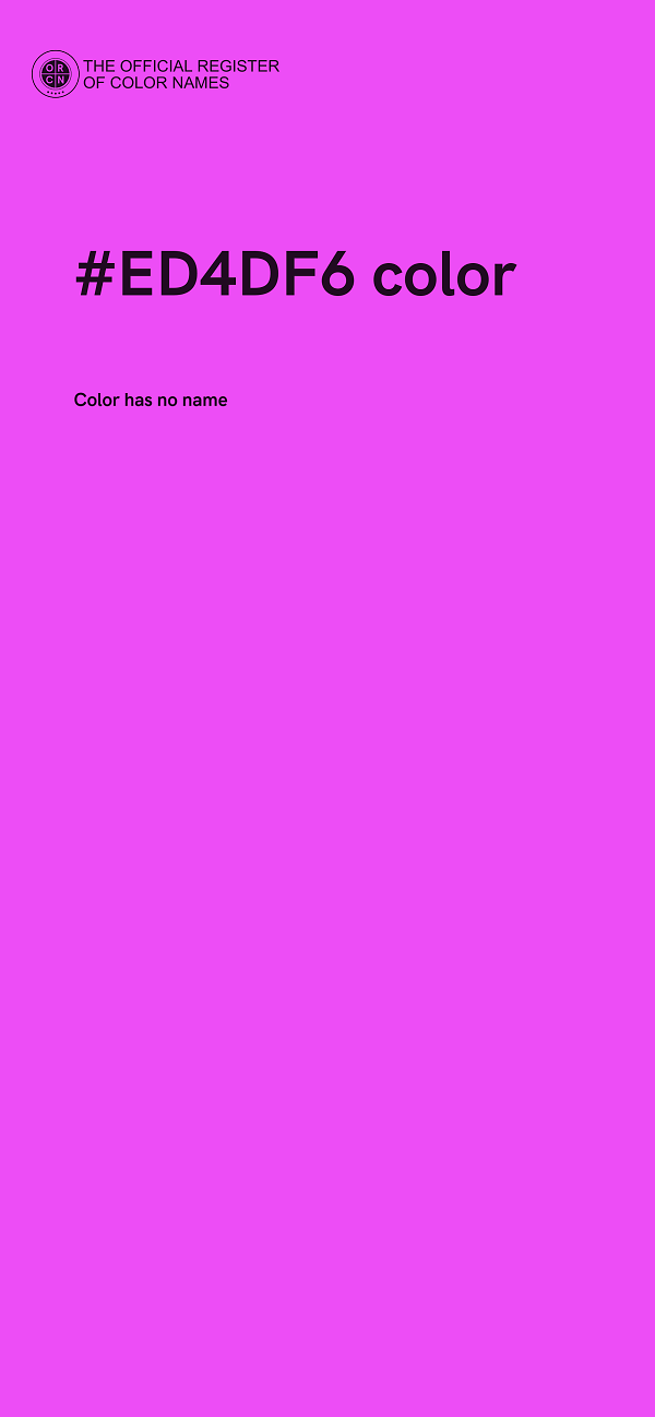 #ED4DF6 color image