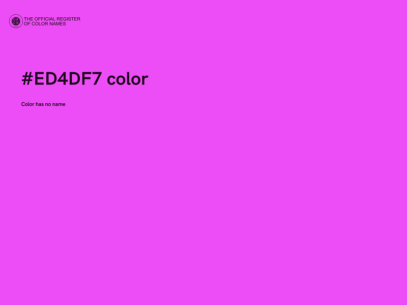 #ED4DF7 color image