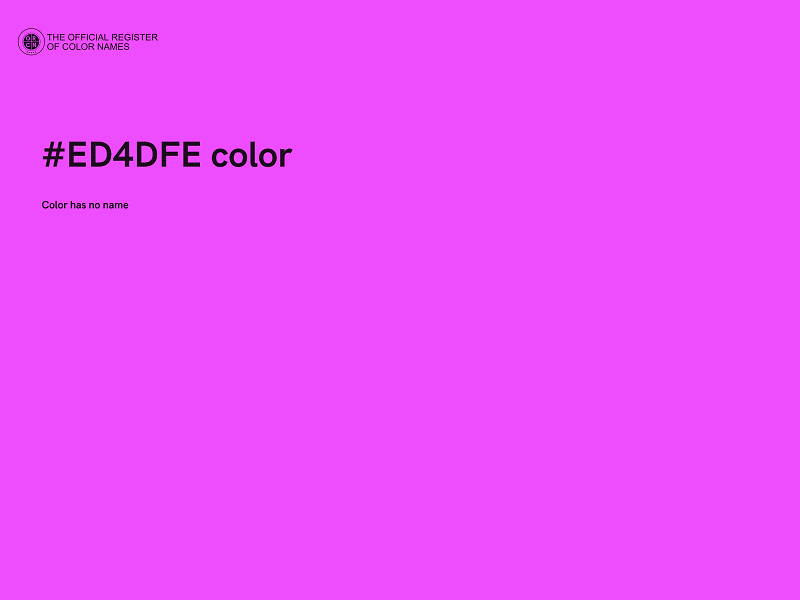 #ED4DFE color image