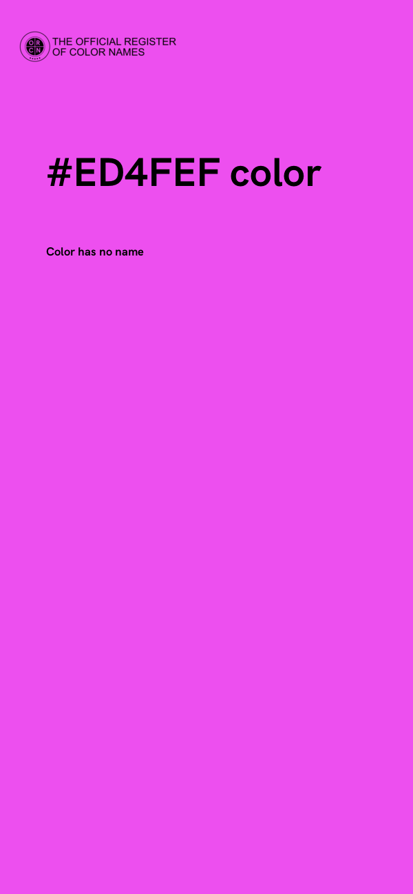 #ED4FEF color image