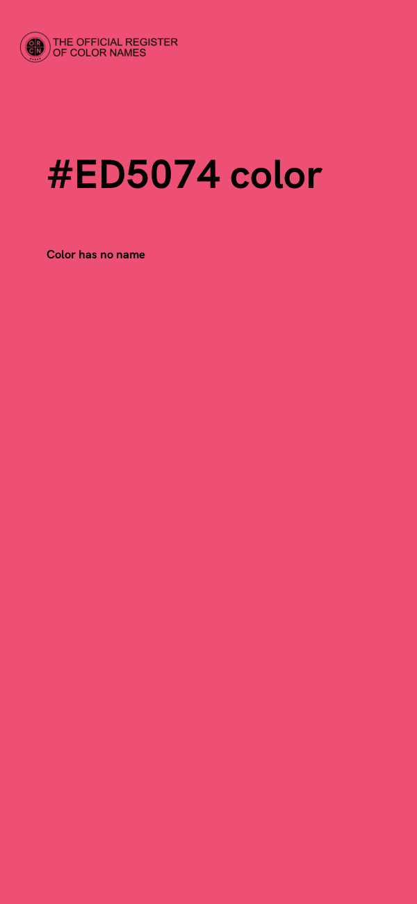 #ED5074 color image