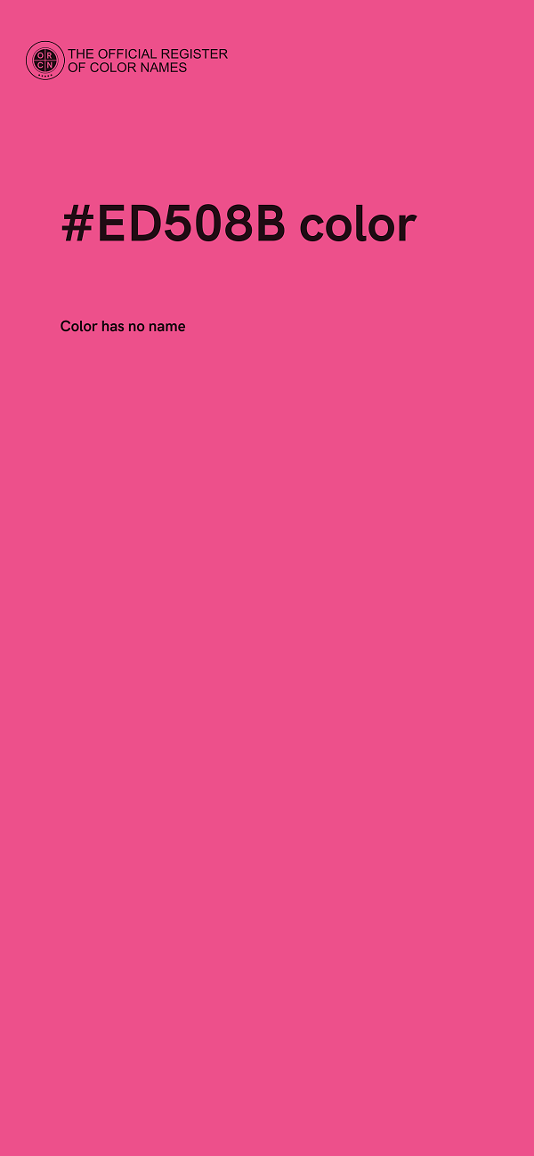 #ED508B color image