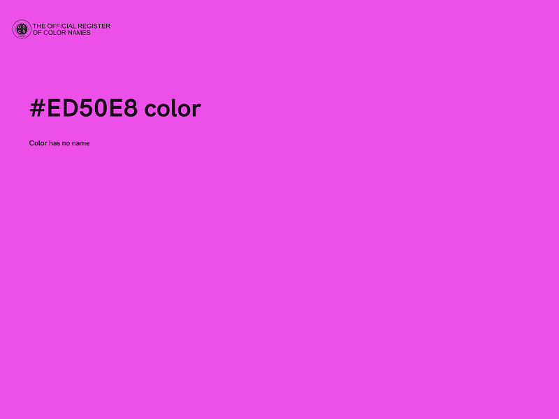 #ED50E8 color image