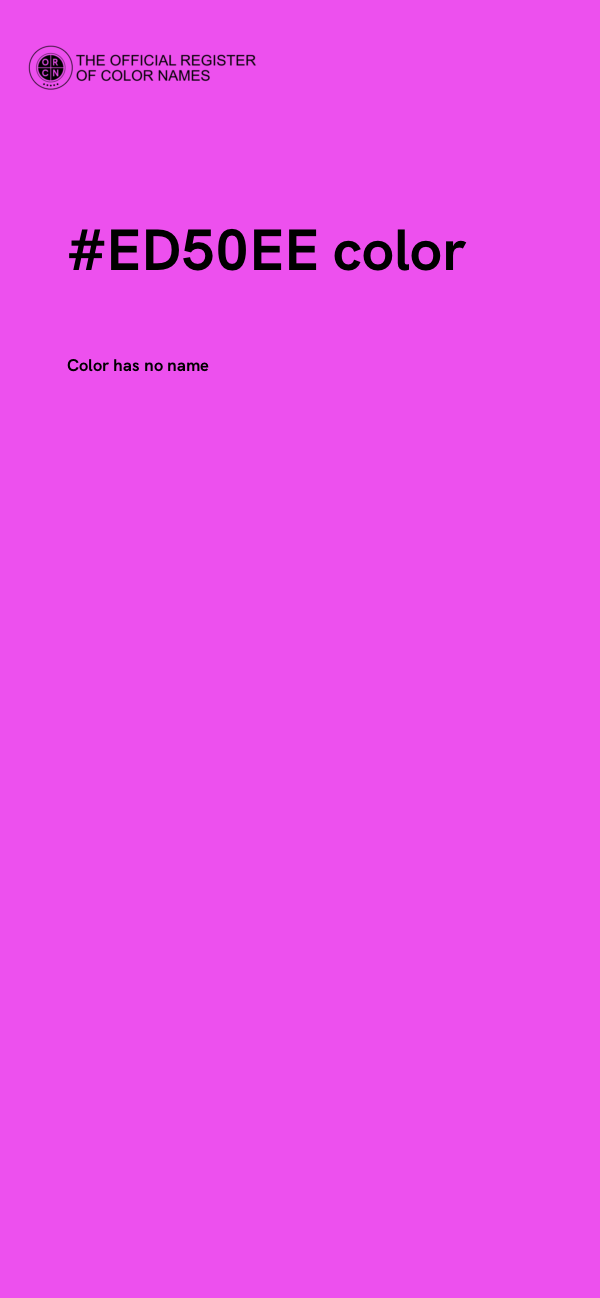 #ED50EE color image