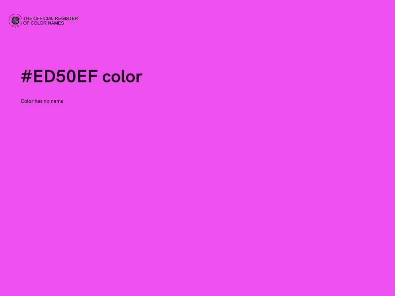 #ED50EF color image