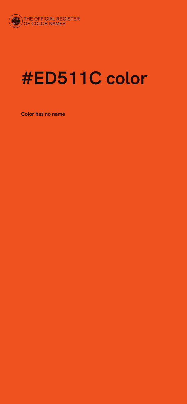 #ED511C color image