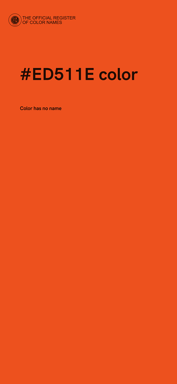 #ED511E color image