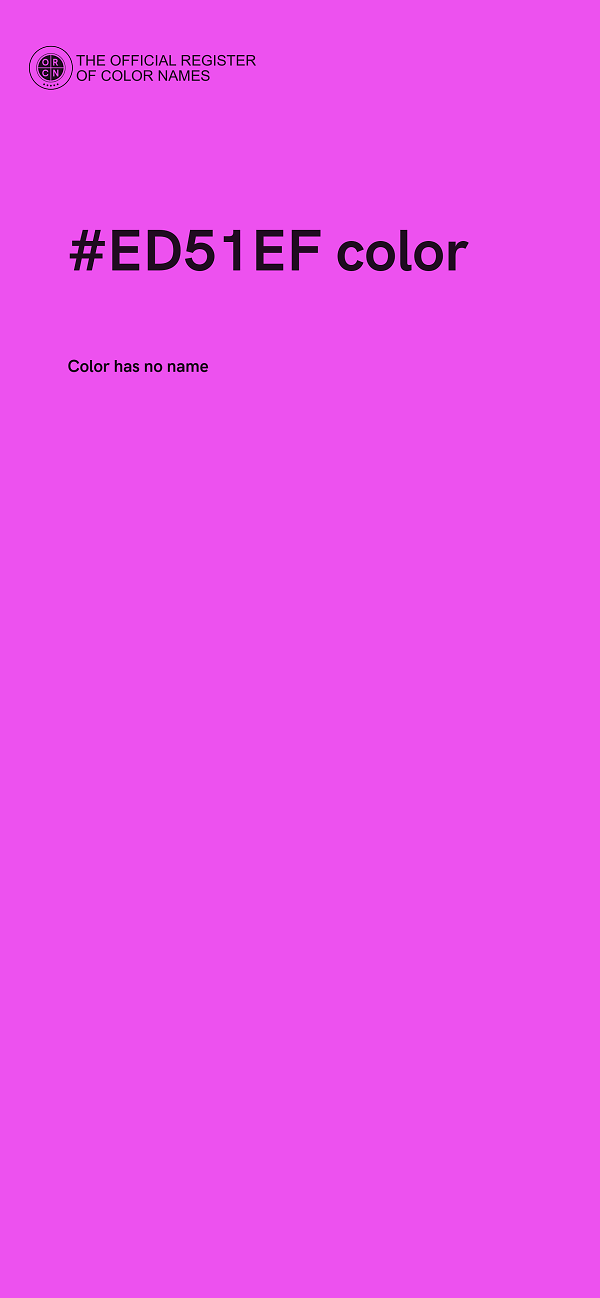 #ED51EF color image
