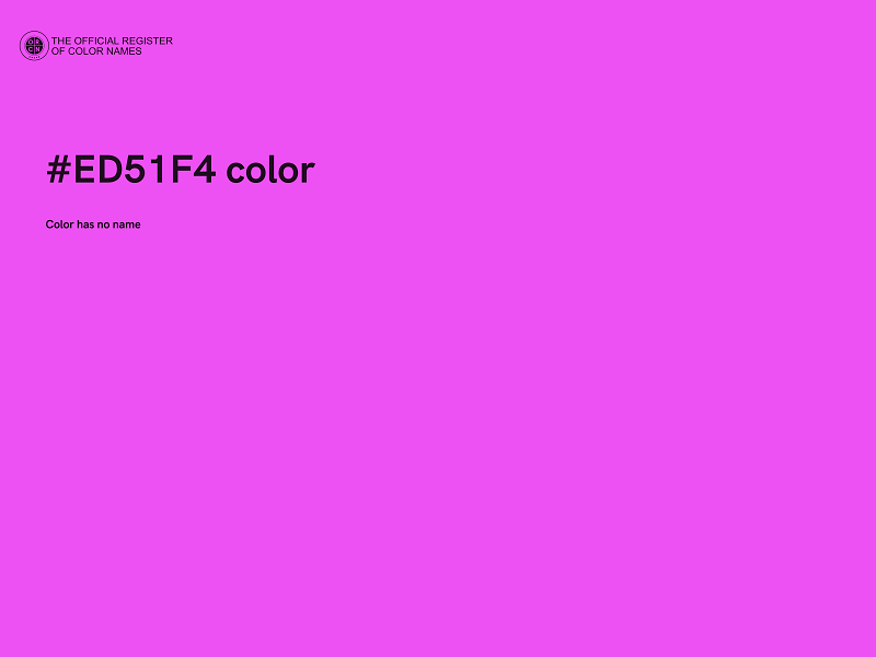 #ED51F4 color image