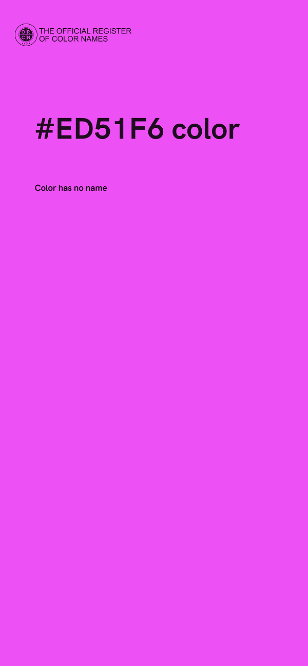 #ED51F6 color image