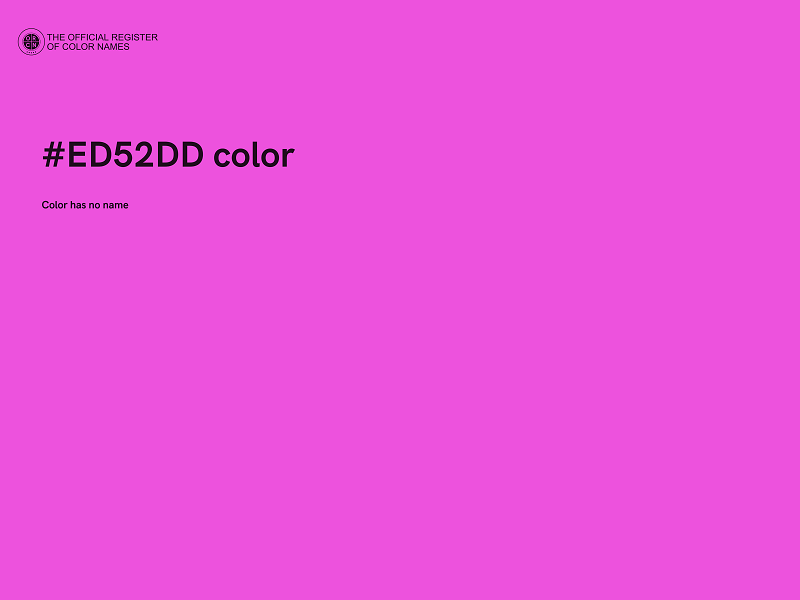 #ED52DD color image