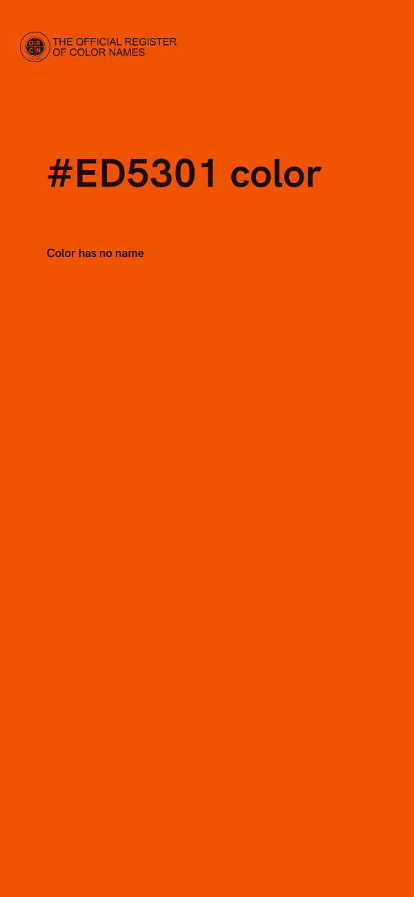 #ED5301 color image