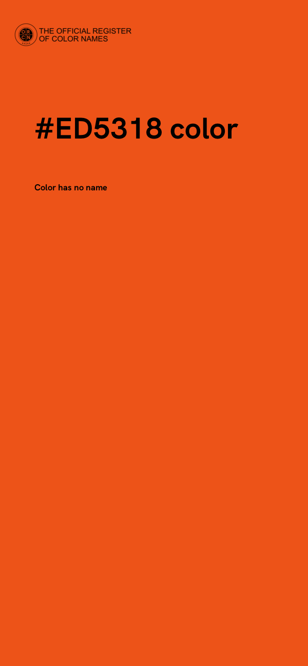 #ED5318 color image