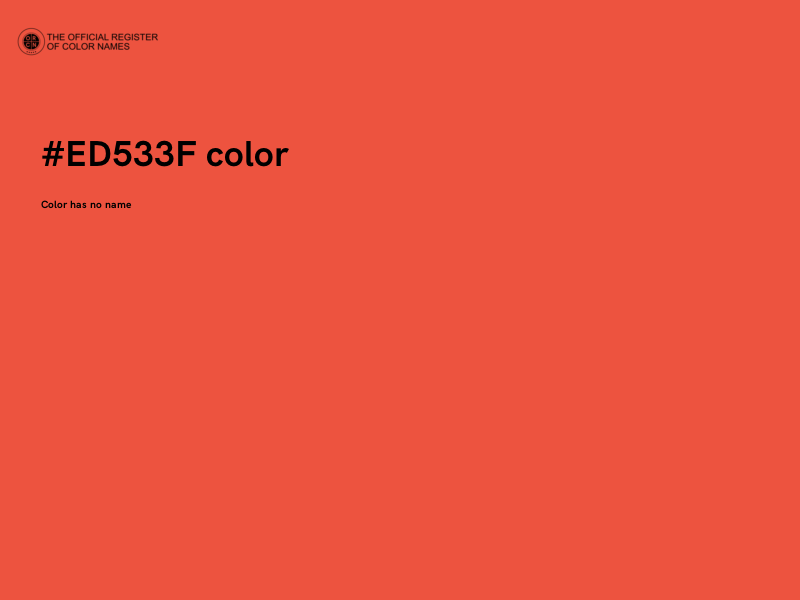 #ED533F color image
