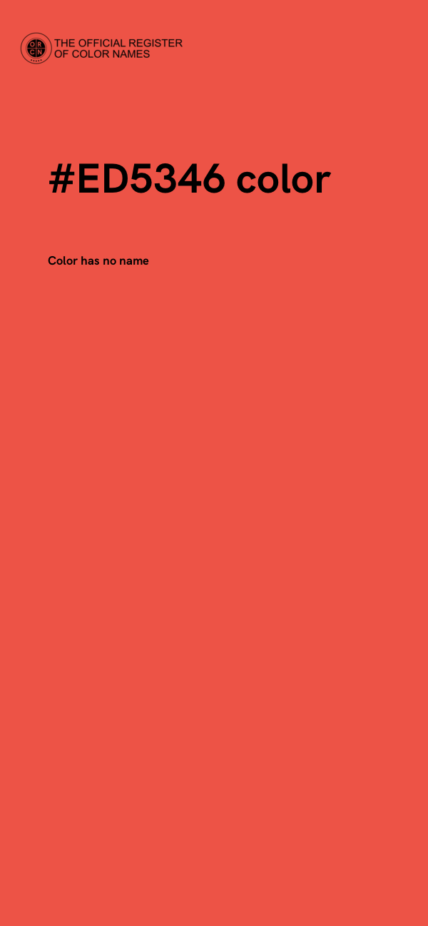 #ED5346 color image