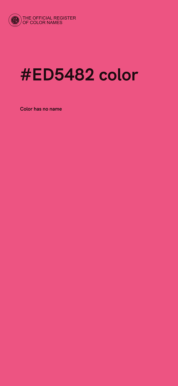 #ED5482 color image