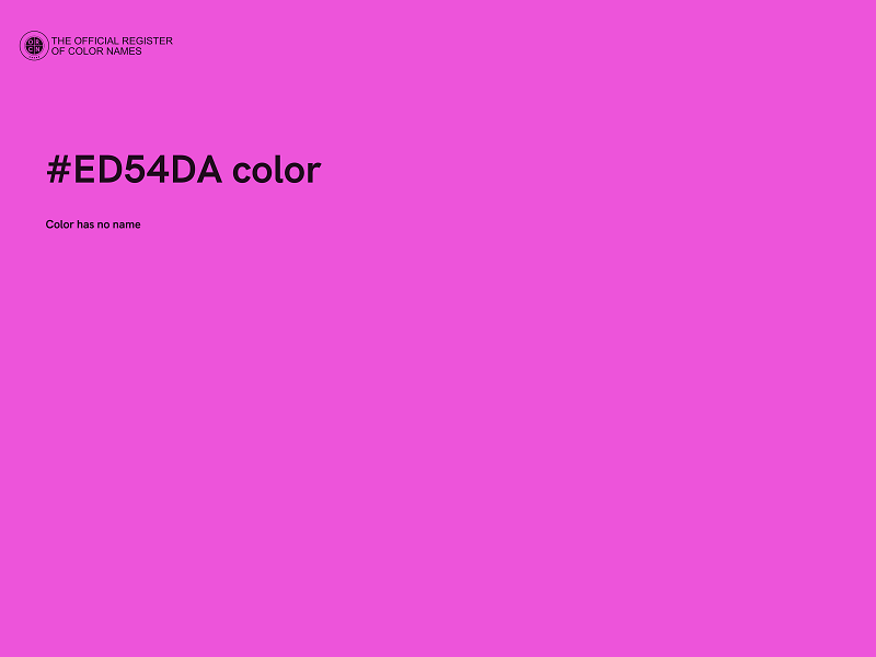 #ED54DA color image