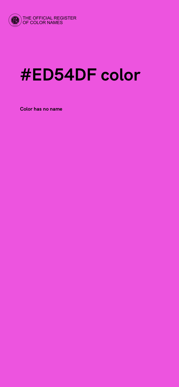 #ED54DF color image
