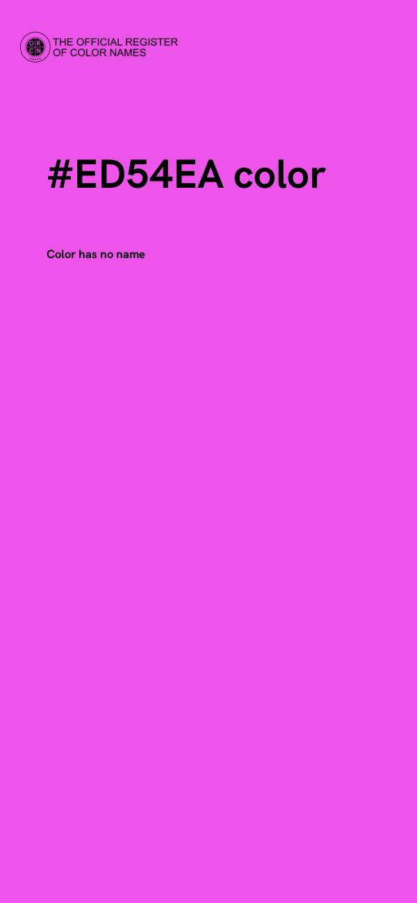 #ED54EA color image