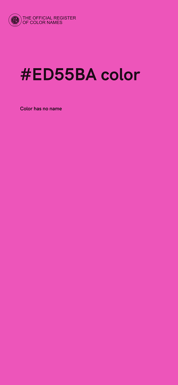 #ED55BA color image