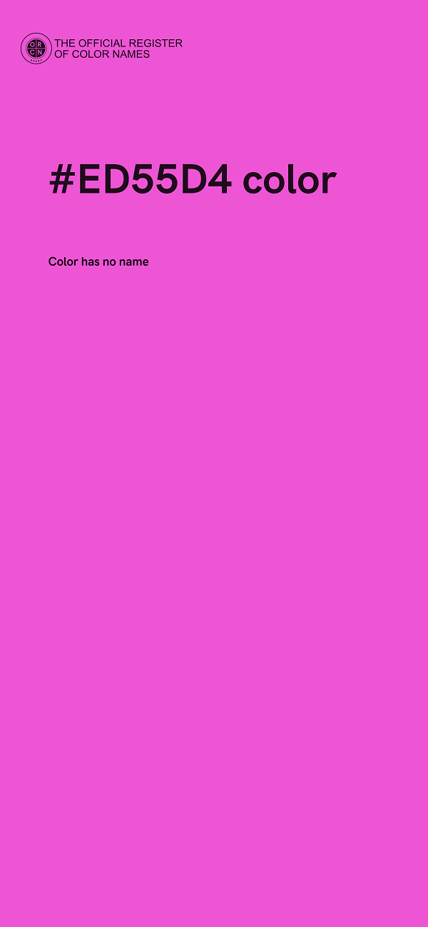 #ED55D4 color image