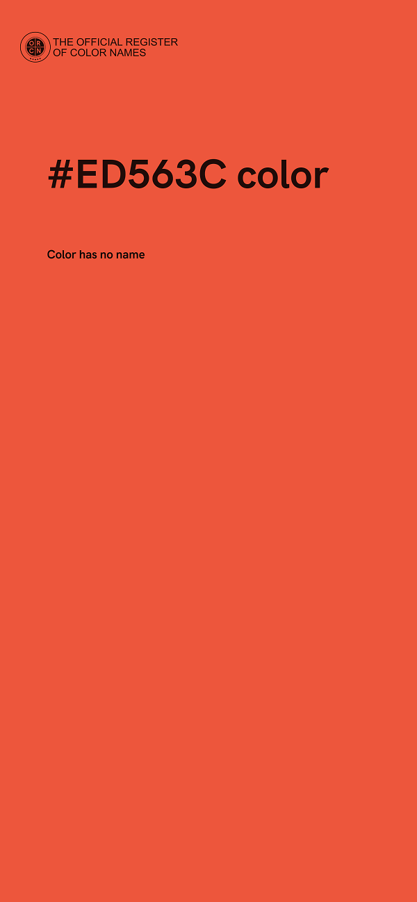 #ED563C color image