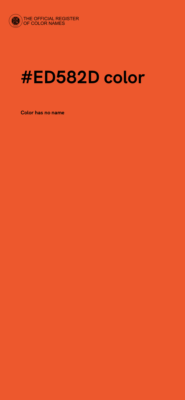 #ED582D color image