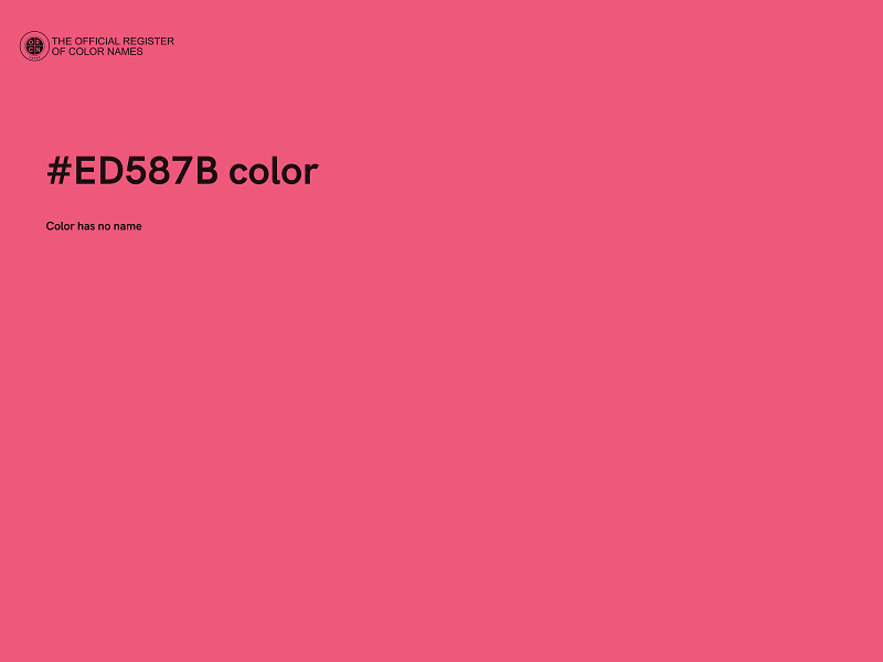 #ED587B color image