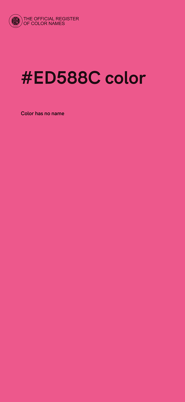 #ED588C color image