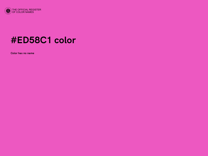 #ED58C1 color image