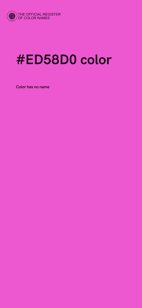 #ED58D0 color image