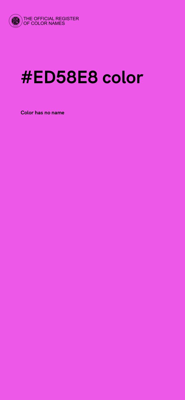 #ED58E8 color image