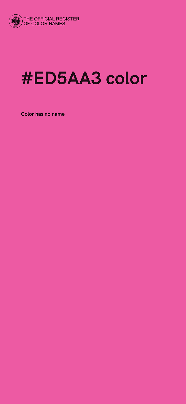 #ED5AA3 color image