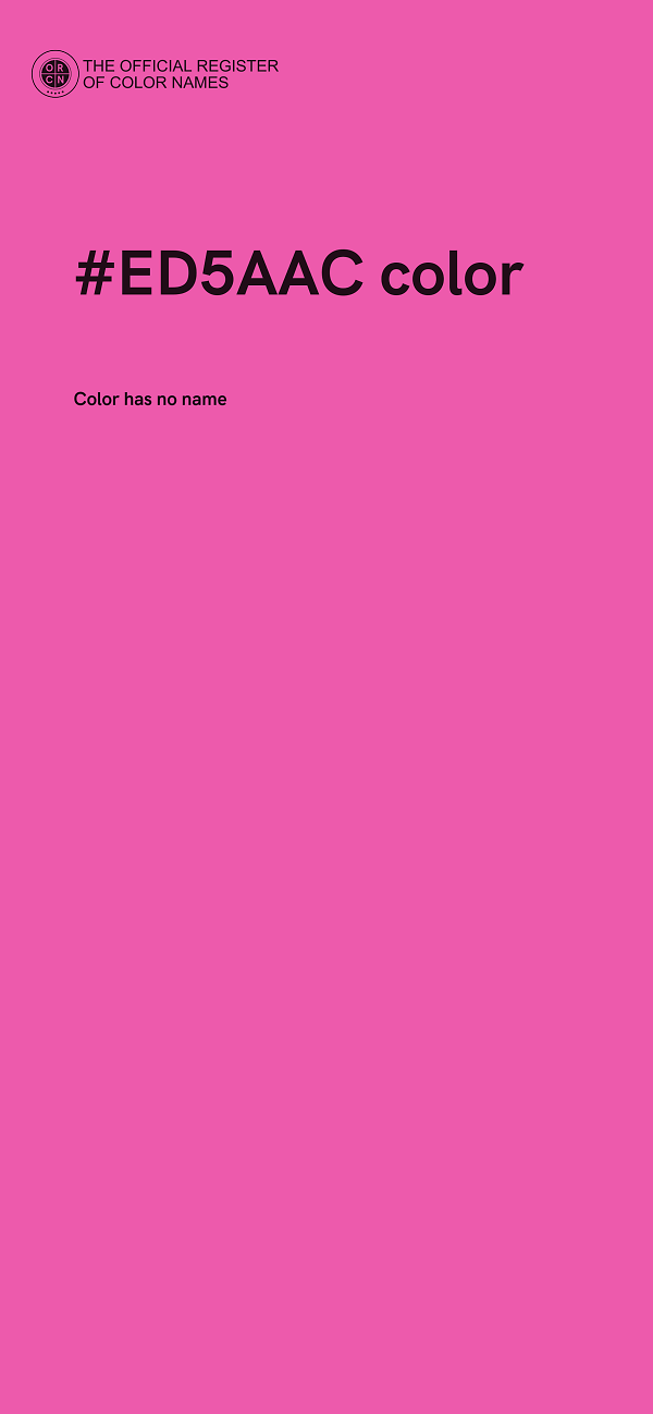 #ED5AAC color image