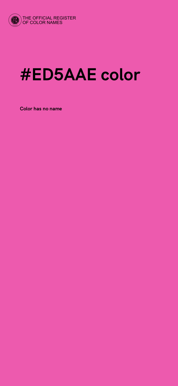 #ED5AAE color image